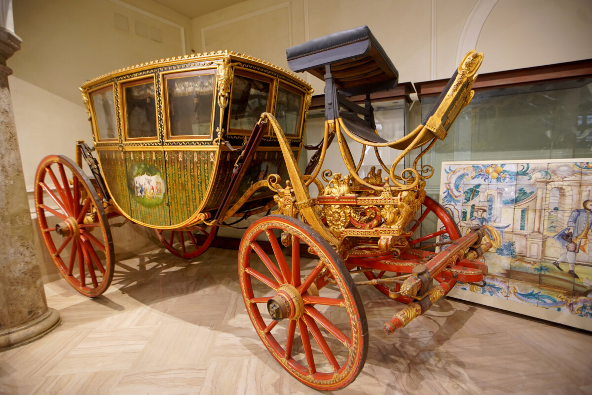 Carroza del Marqués de Llanera, preparada para los Reyes en la Coronación Canónica de la Virgen de los Desamparados